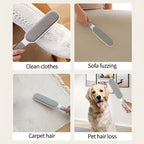 Double-Sided Pet Hair Cleaning Brush