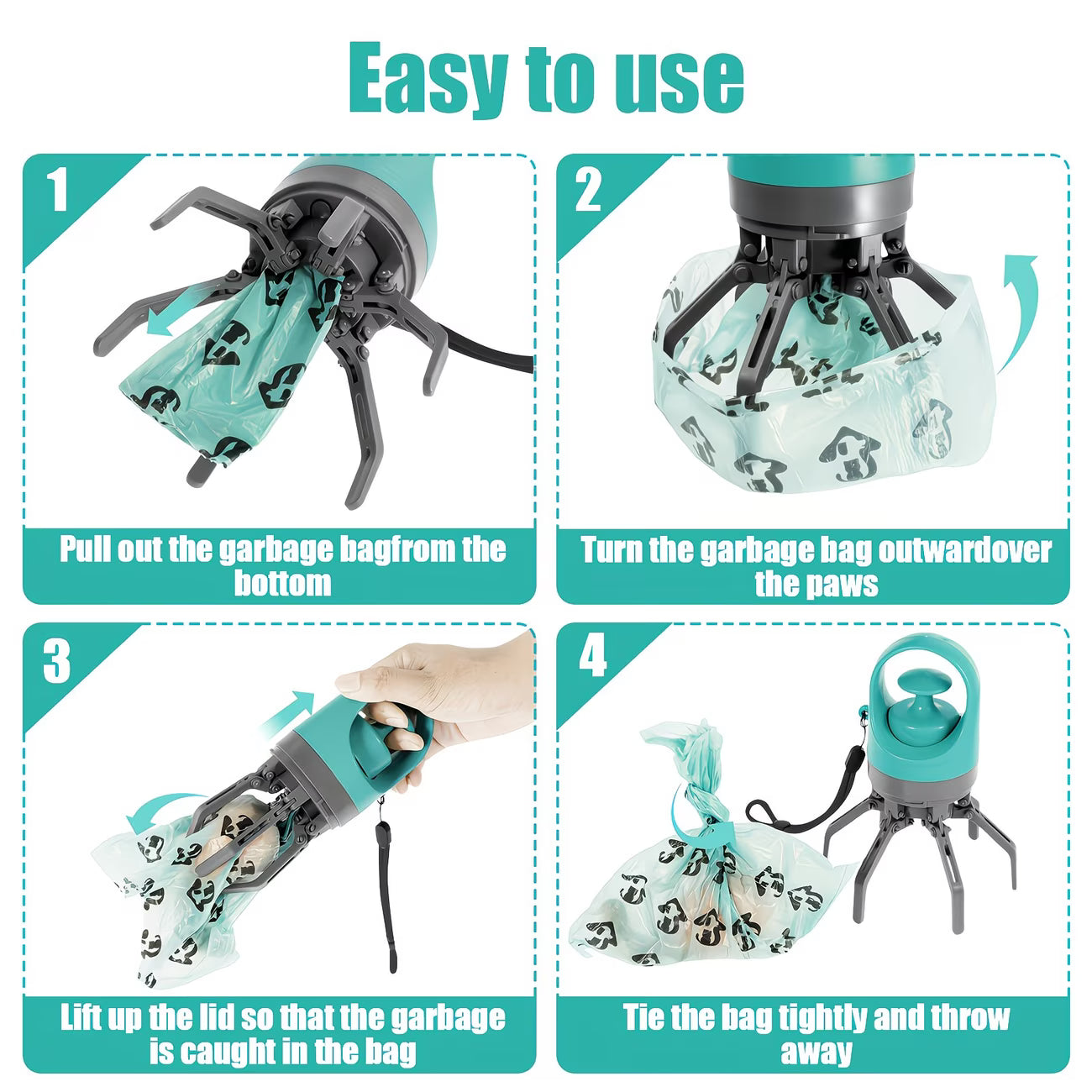 Six-Claw Poop Scooper